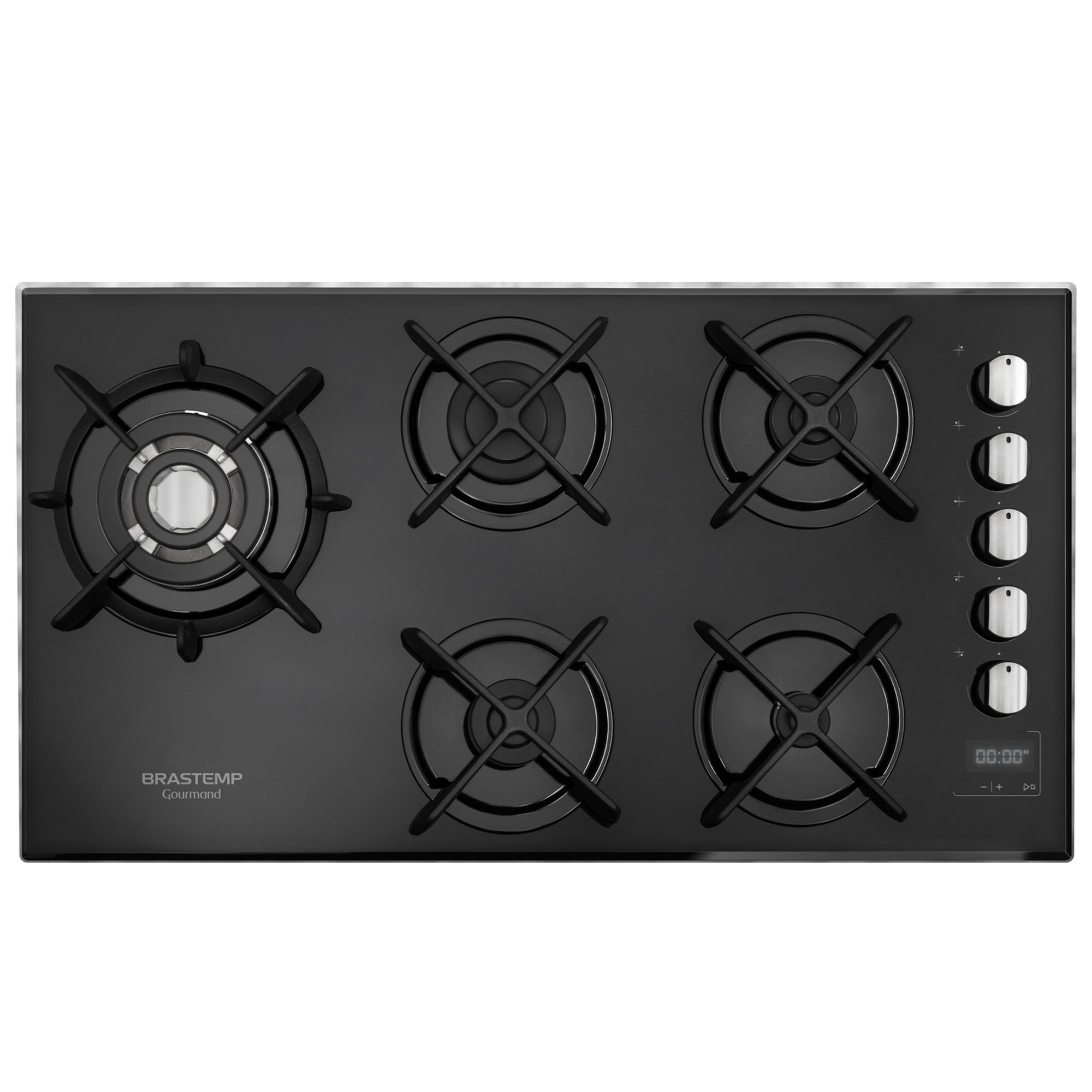 Cooktop 5 bocas Brastemp com Quadrichama e Timer Touch BDT86AE